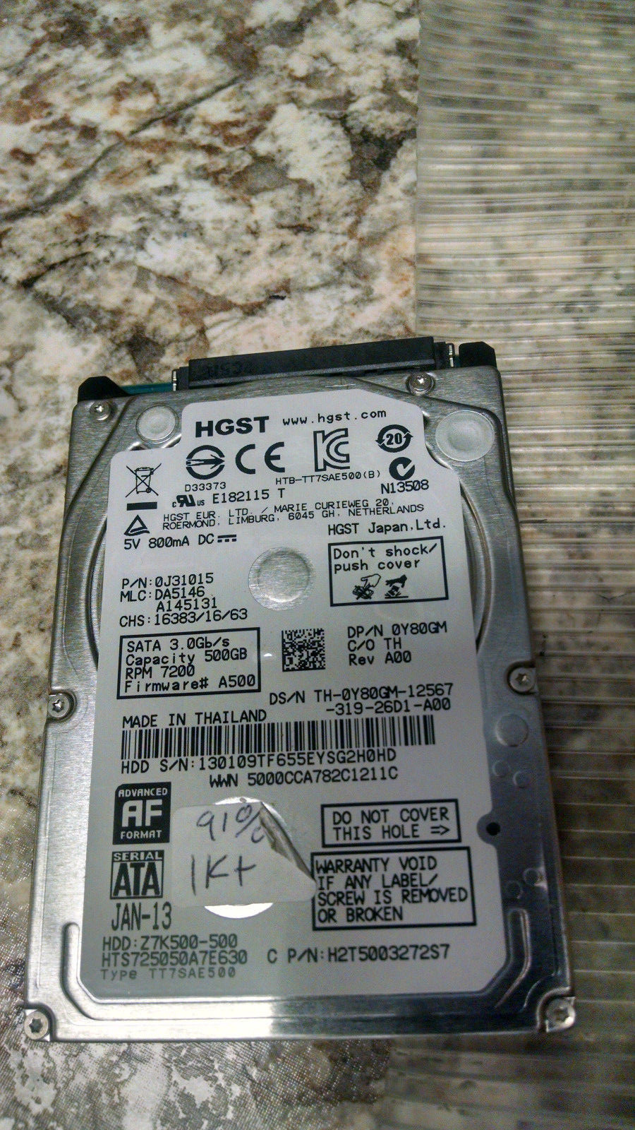 Hgst hts725050a7e630 прошивка Hgst hts725050a7e630 прошивка